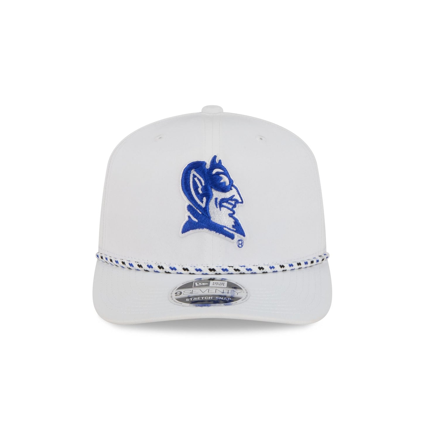 Duke Blue Devils Optic White Performance Rope 9SEVENTY Stretch-Snap Hat
