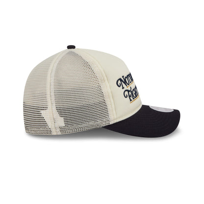 Notre Dame Fighting Irish Retro Chrome Women's White 9FORTY M-Crown A-Frame Trucker Hat