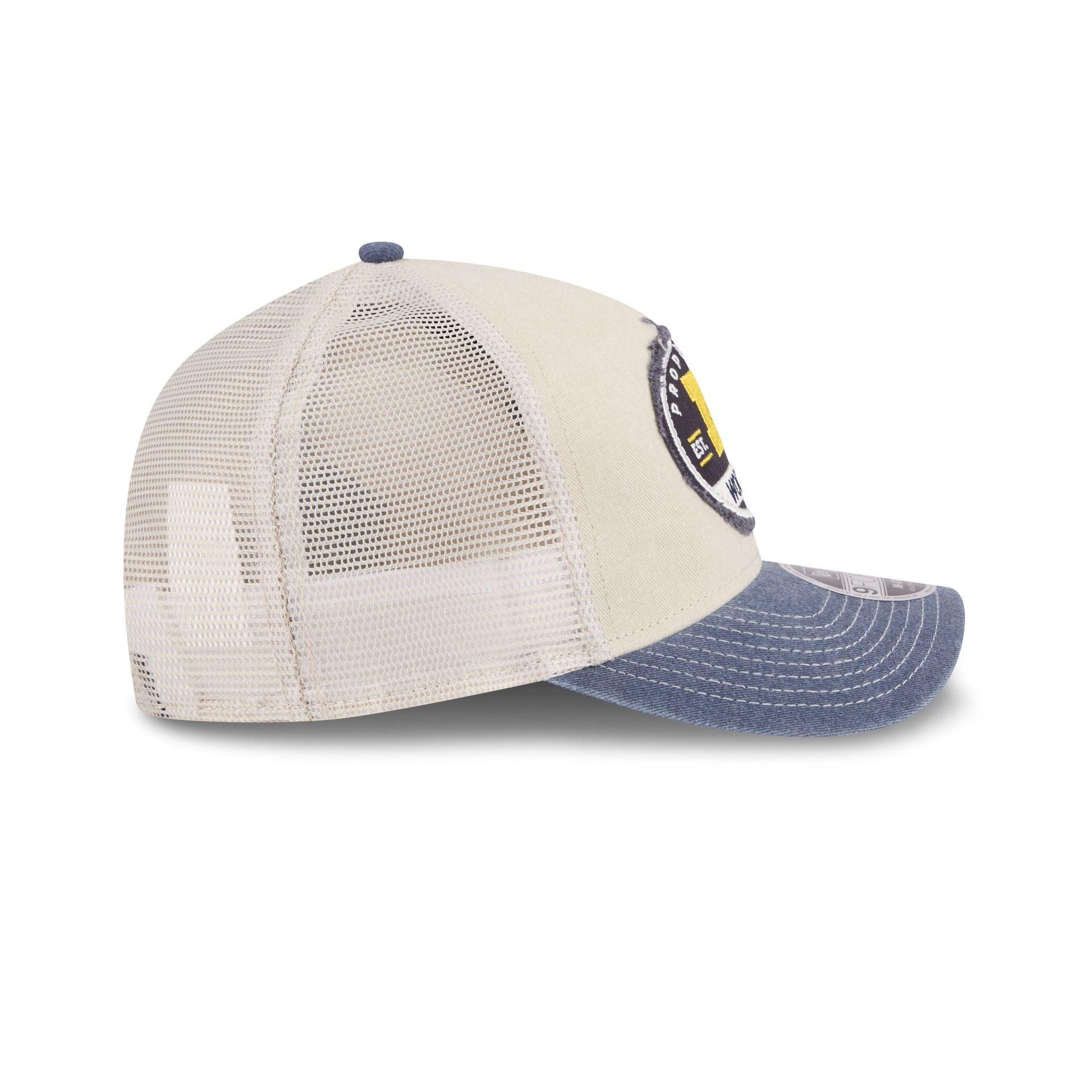 Michigan Wolverines Frayed 9FORTY M-Crown A-Frame Trucker Hat