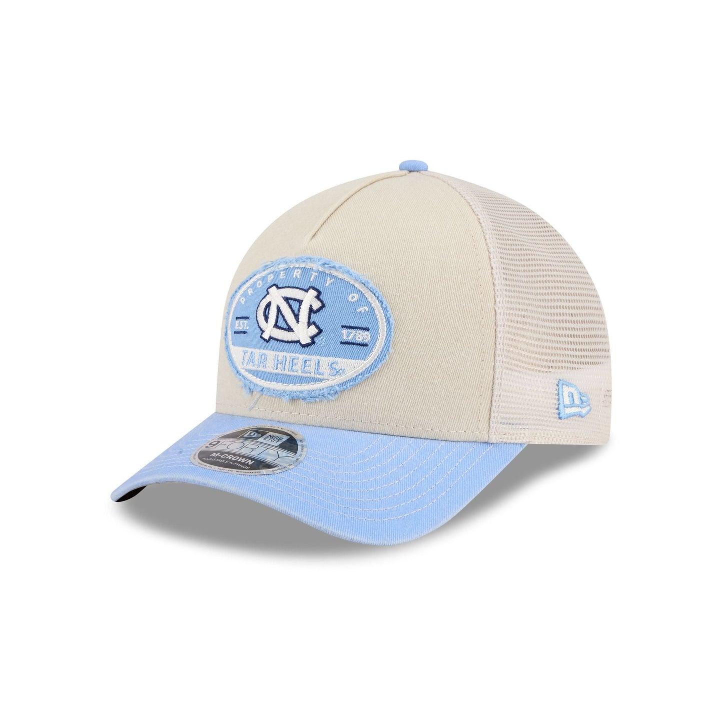 North Carolina Tar Heels Frayed 9FORTY M-Crown A-Frame Trucker Hat