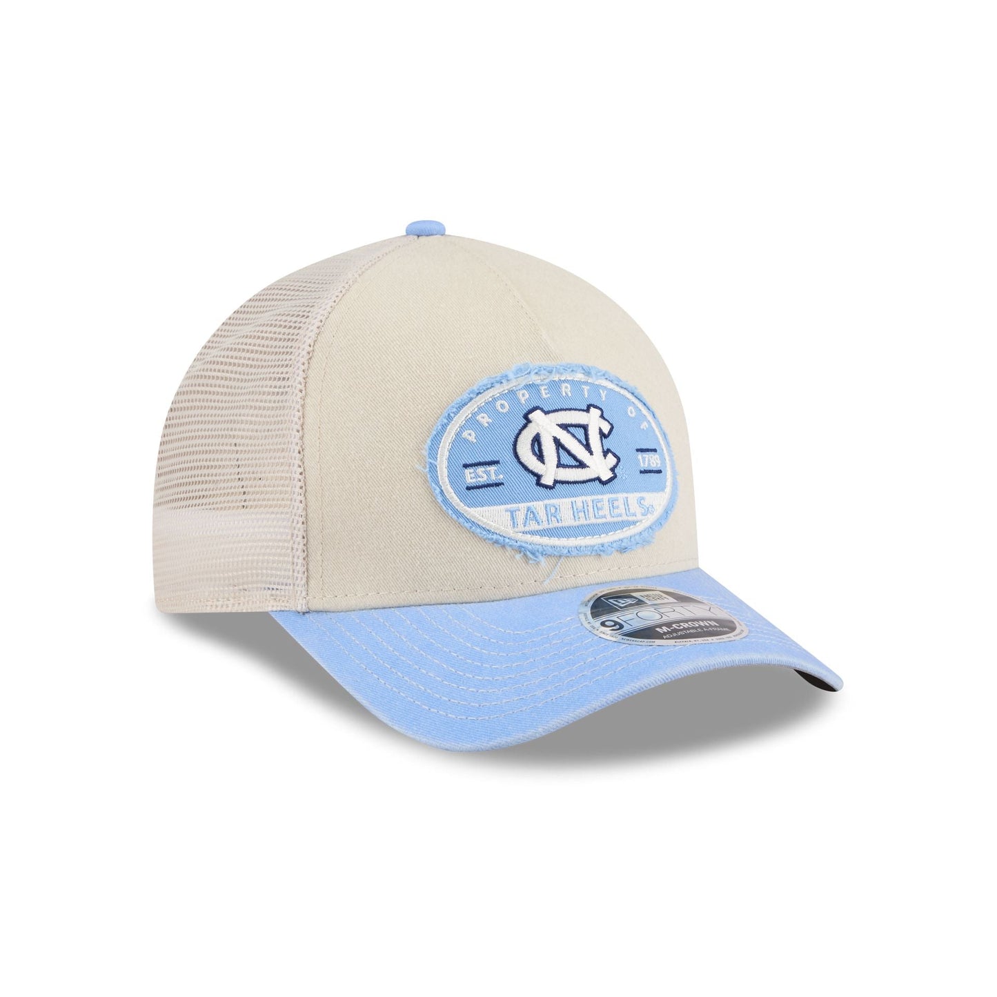 North Carolina Tar Heels Frayed 9FORTY M-Crown A-Frame Trucker Hat