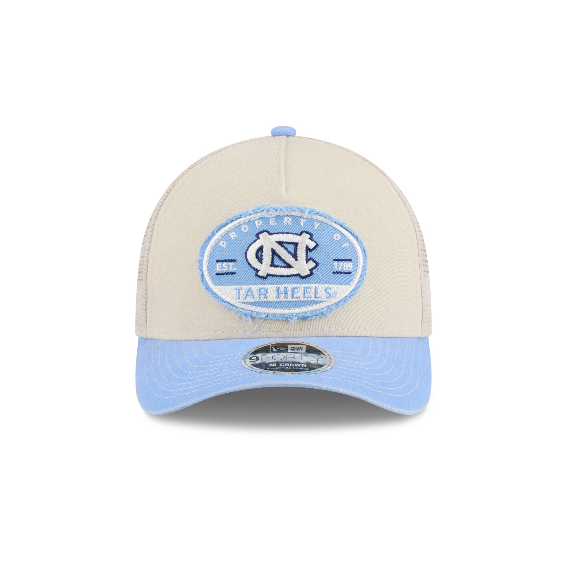 North Carolina Tar Heels Frayed 9FORTY M-Crown A-Frame Trucker Hat