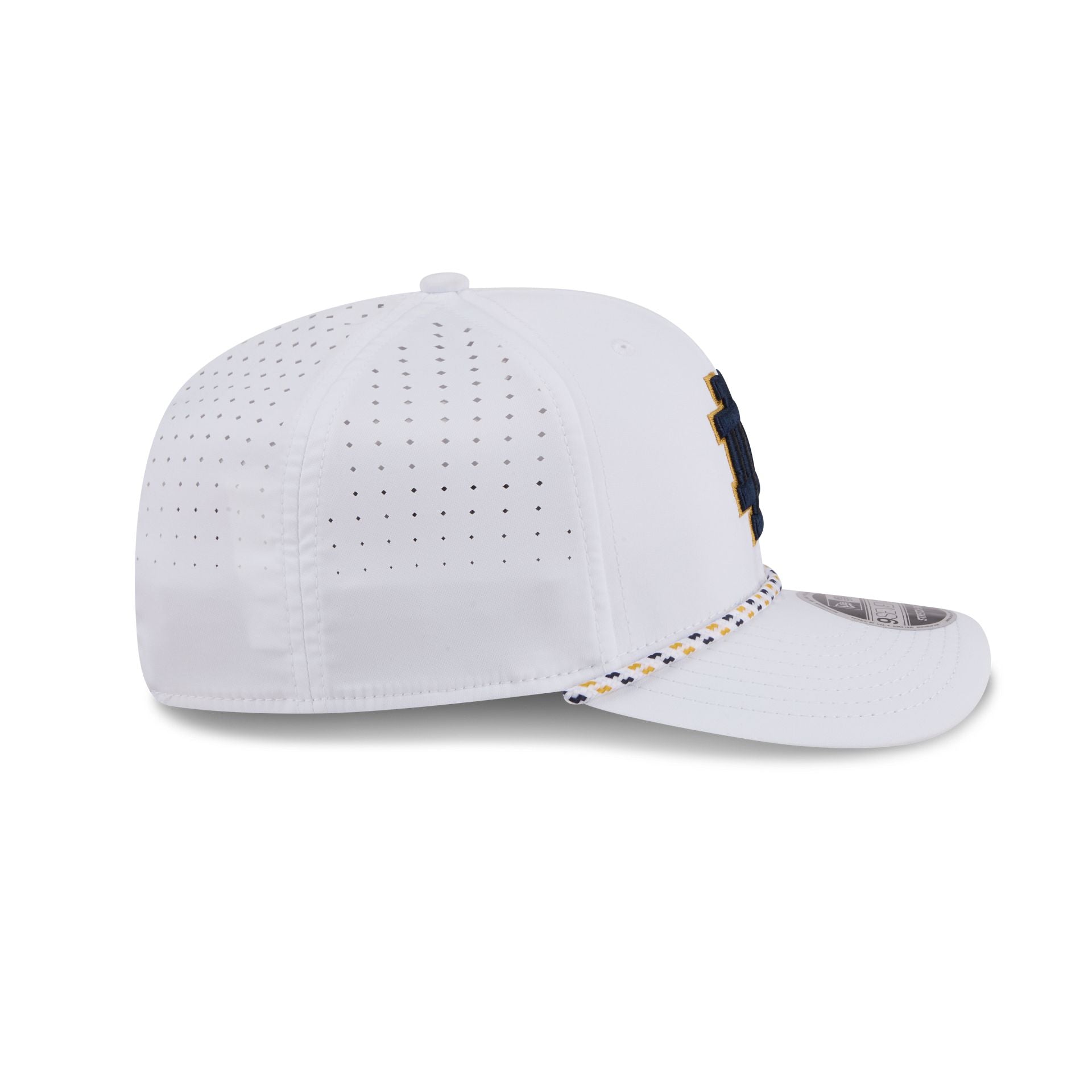 Notre Dame Fighting Irish Optic White Performance Rope 9SEVENTY Stretch-Snap Hat