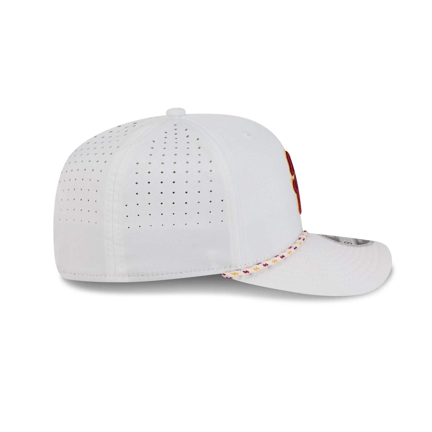 USC Trojans Optic White Performance Rope 9SEVENTY Stretch-Snap Hat