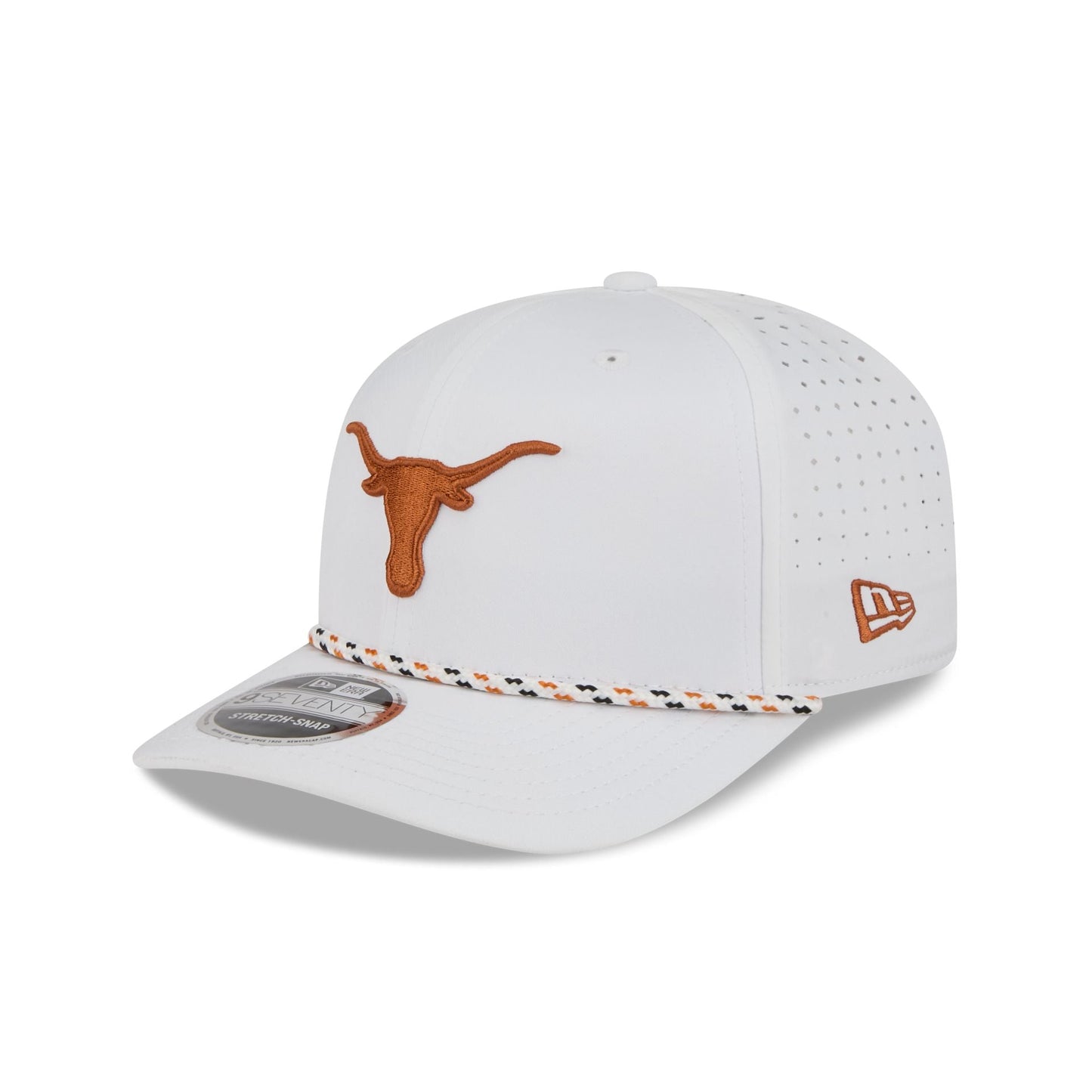 Texas Longhorns Optic White Performance Rope 9SEVENTY Stretch-Snap Hat