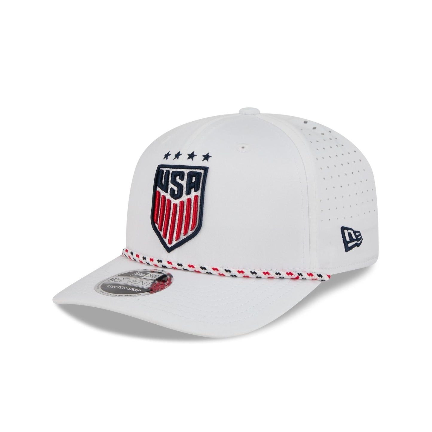 U.S. Soccer Women's National Team Optic White Performance Rope 9SEVENTY Stretch-Snap Hat