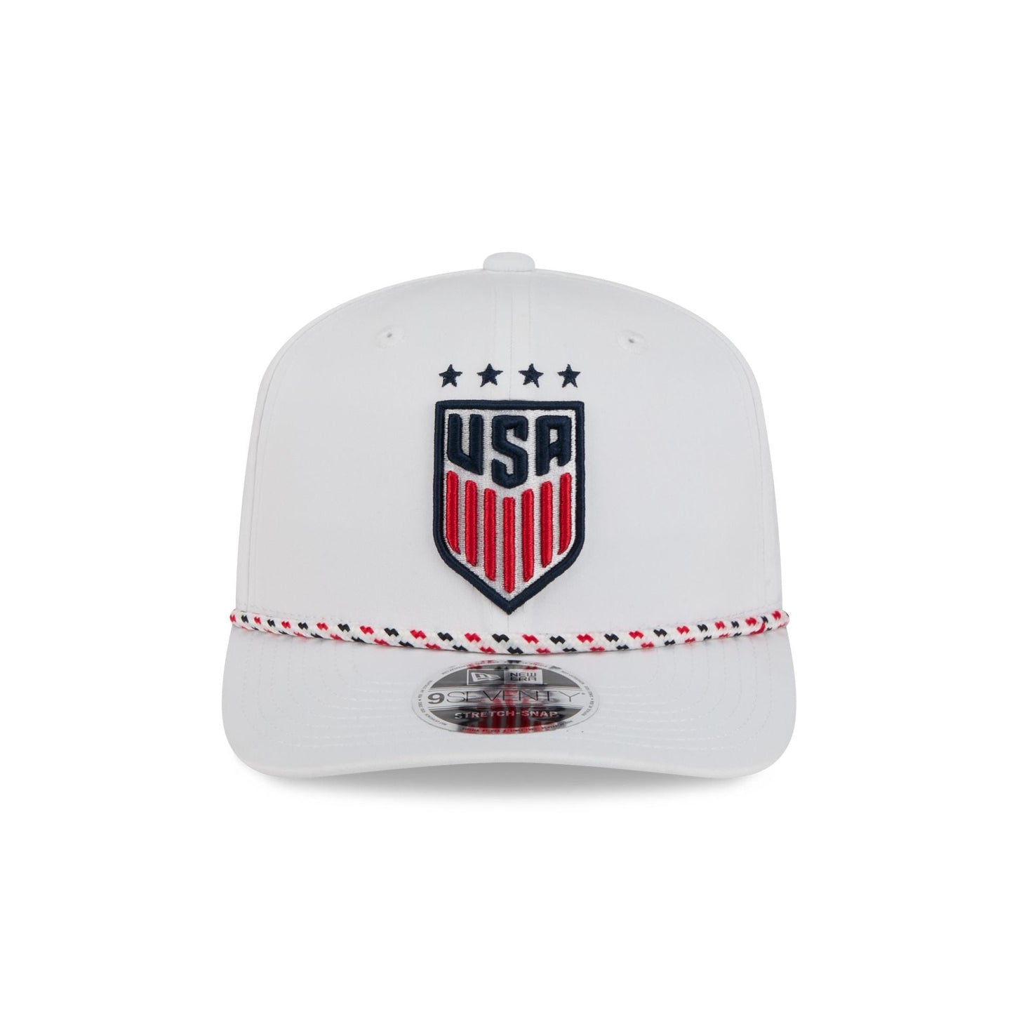 U.S. Soccer Women's National Team Optic White Performance Rope 9SEVENTY Stretch-Snap Hat