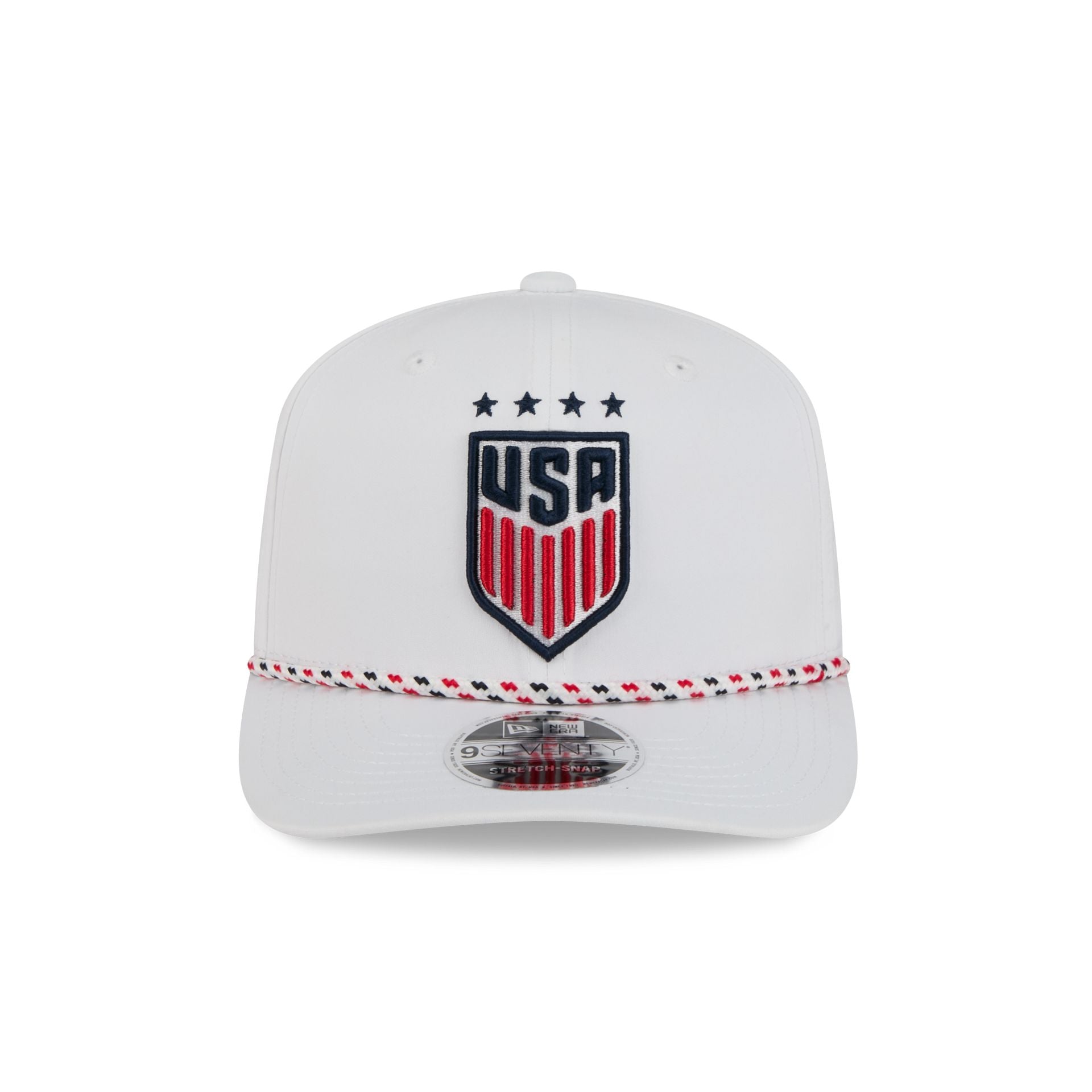 U.S. Soccer Women's National Team Optic White Performance Rope 9SEVENTY Stretch-Snap Hat