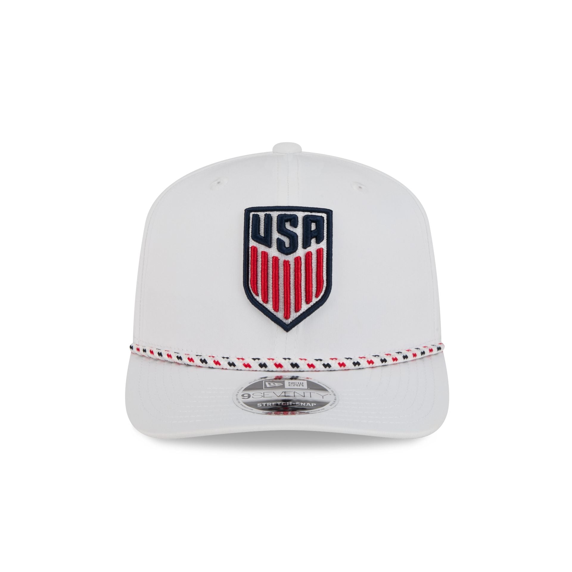 U.S. Soccer Men's National Team Optic White Performance Rope 9SEVENTY Stretch-Snap Hat