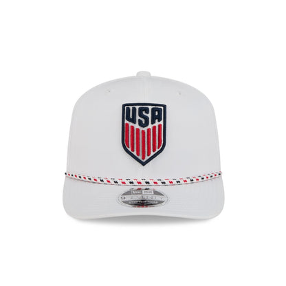 U.S. Soccer Men's National Team Optic White Performance Rope 9SEVENTY Stretch-Snap Hat