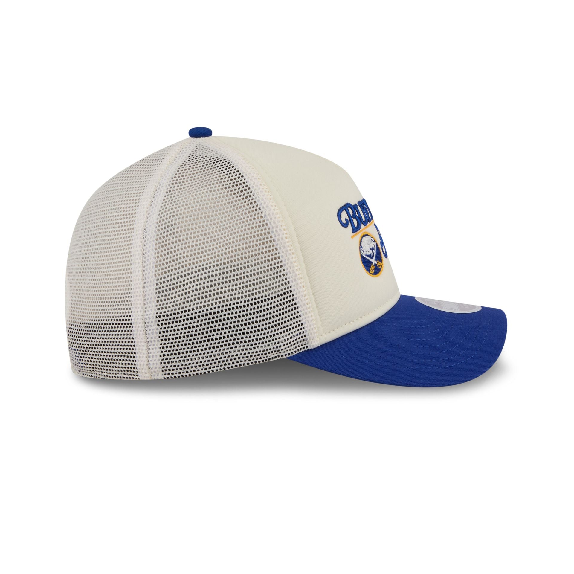 Buffalo Sabres Retro Chrome Women's White 9FORTY M-Crown A-Frame Trucker Hat