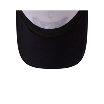 Boston Red Sox Retro Chrome Women's White 9FORTY M-Crown A-Frame Trucker Hat