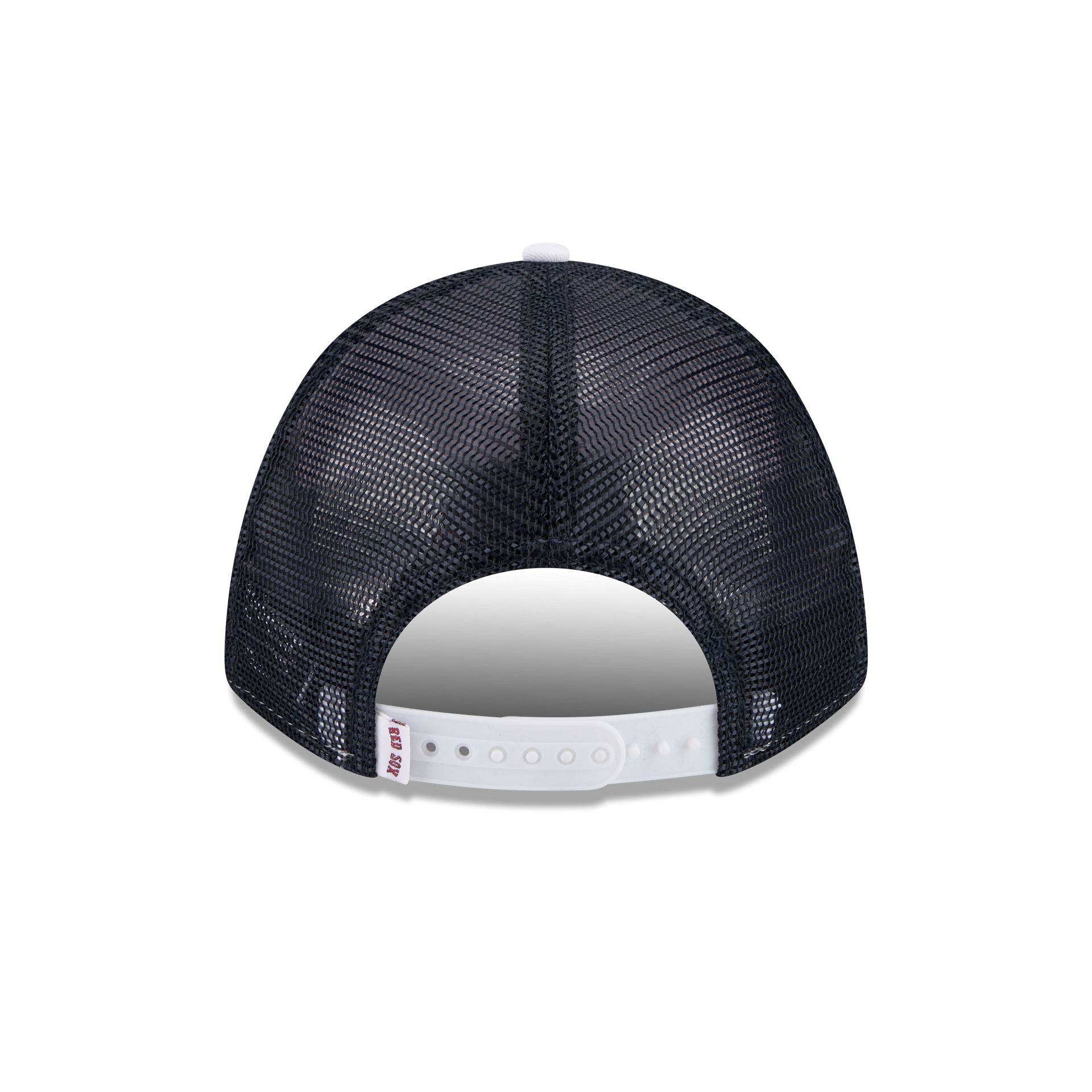 Boston Red Sox Optic White Felt Logo Women's 9FORTY M-Crown A-Frame Trucker Hat