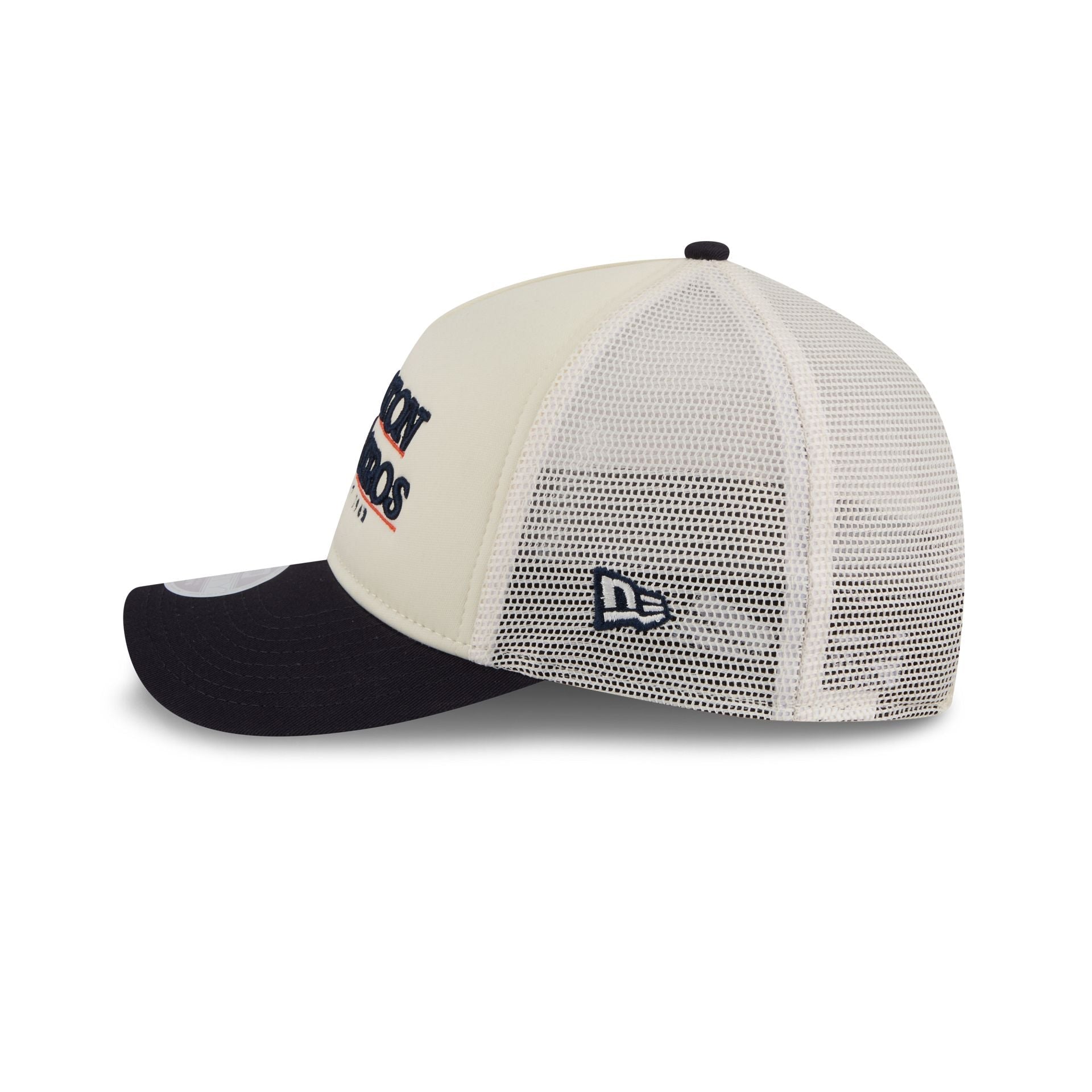 Houston Astros Retro Chrome Women's White 9FORTY M-Crown A-Frame Trucker Hat