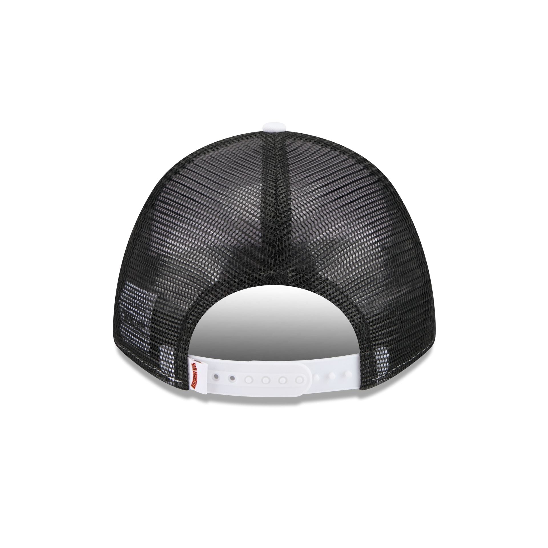 San Francisco Giants Optic White Felt Logo Women's 9FORTY M-Crown A-Frame Trucker Hat