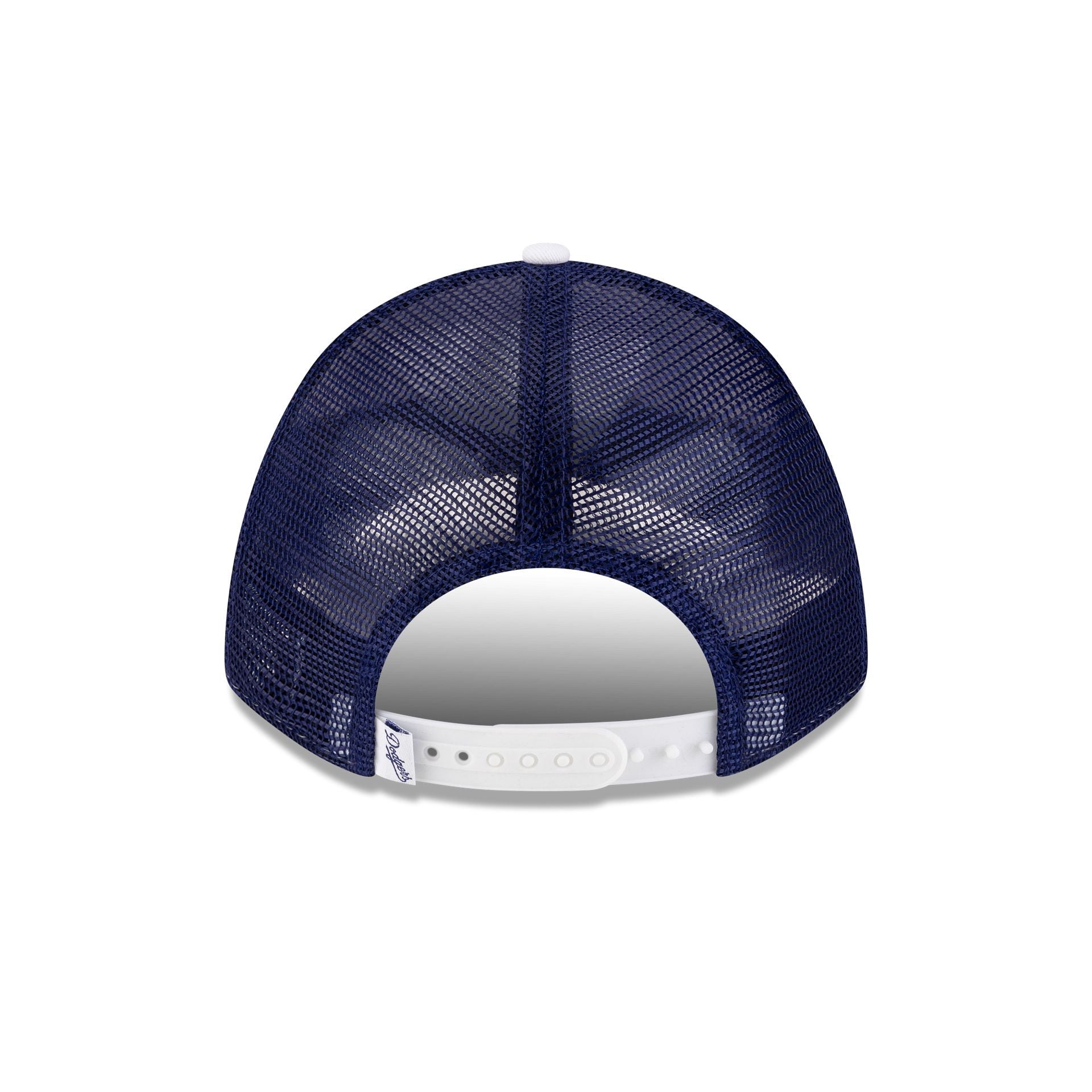 Los Angeles Dodgers Optic White Felt Logo Women's 9FORTY M-Crown A-Frame Trucker Hat