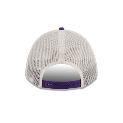 Los Angeles Lakers Retro Chrome Women's White 9FORTY M-Crown A-Frame Trucker Hat