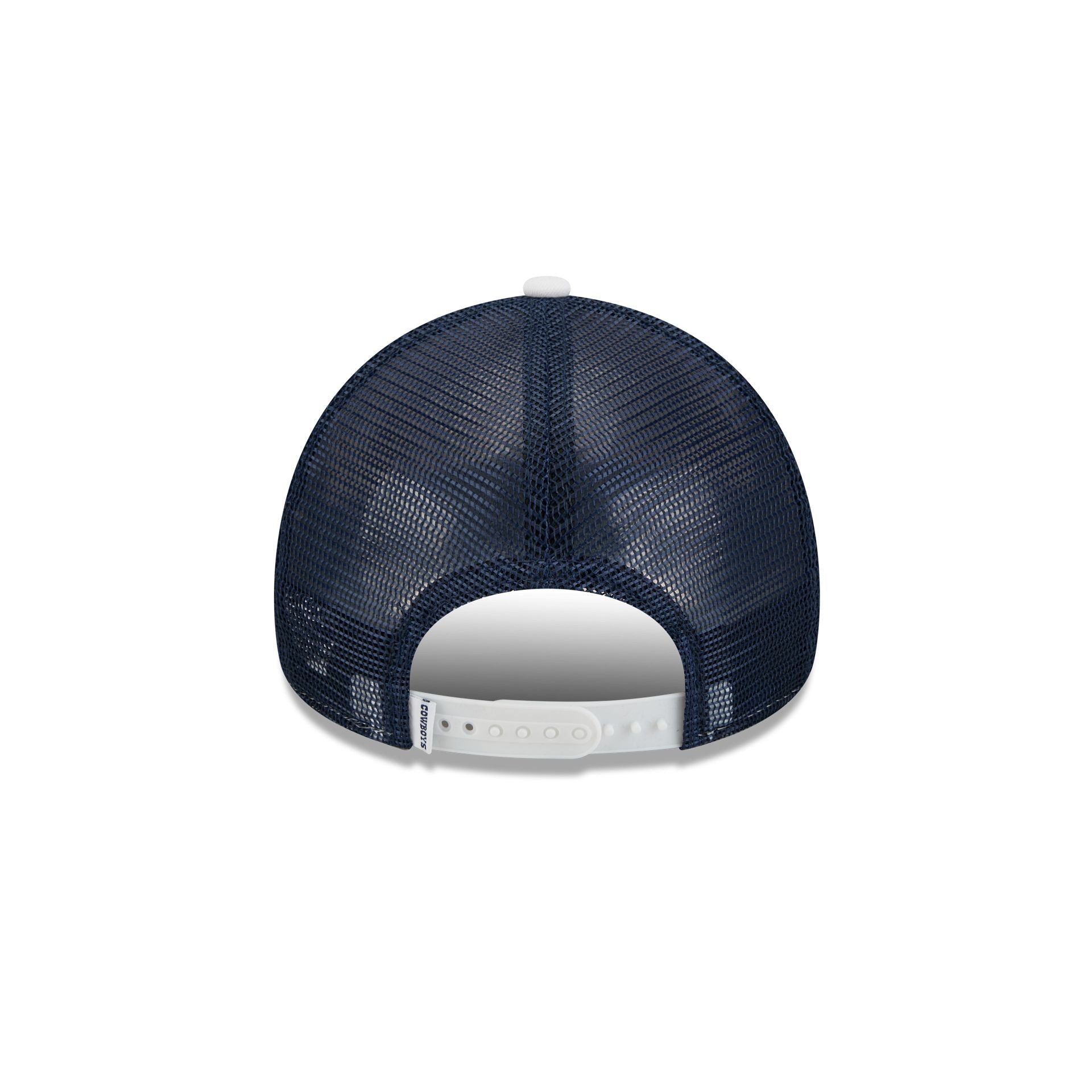 Dallas Cowboys Optic White Felt Logo Women's 9FORTY M-Crown A-Frame Trucker Hat