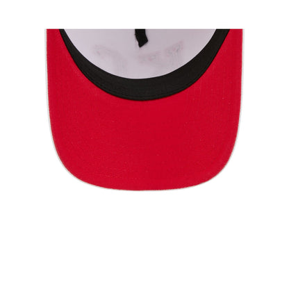 Kansas City Chiefs Optic White Felt Logo Women's 9FORTY M-Crown A-Frame Trucker Hat