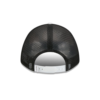 Pittsburgh Steelers Optic White Felt Logo Women's 9FORTY M-Crown A-Frame Trucker Hat