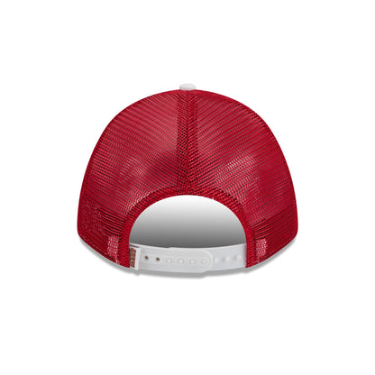San Francisco 49ers Optic White Felt Logo Women's 9FORTY M-Crown A-Frame Trucker Hat