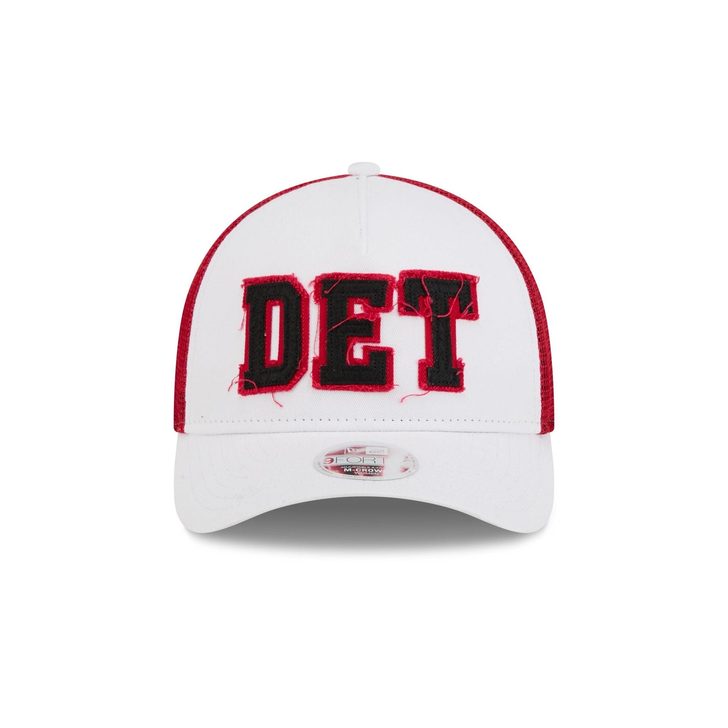 Detroit Red Wings Optic White Felt Logo Women's 9FORTY M-Crown A-Frame Trucker Hat