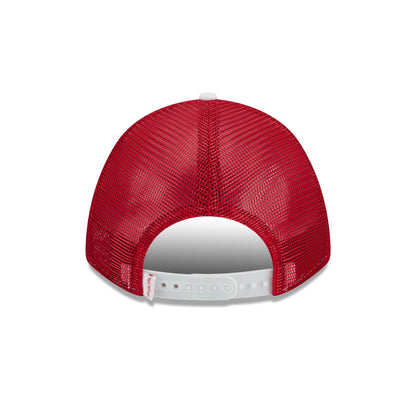 Detroit Red Wings Optic White Felt Logo Women's 9FORTY M-Crown A-Frame Trucker Hat