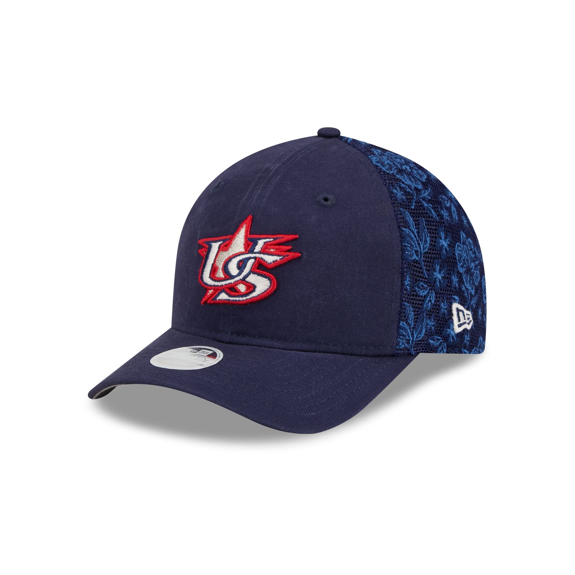 USA Floral Mesh Women's 9FORTY M-Crown Trucker Hat