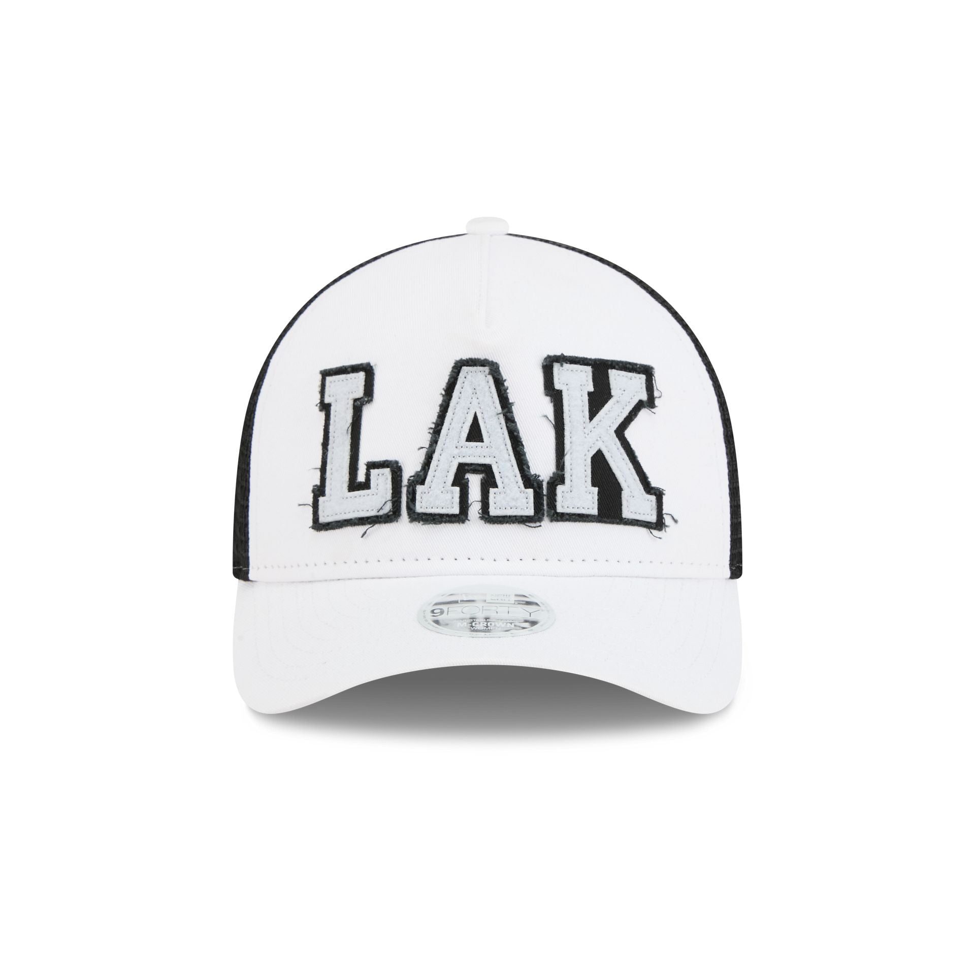 Los Angeles Kings Optic White Felt Logo Women's 9FORTY M-Crown A-Frame Trucker Hat