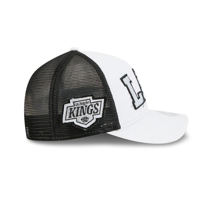 Los Angeles Kings Optic White Felt Logo Women's 9FORTY M-Crown A-Frame Trucker Hat