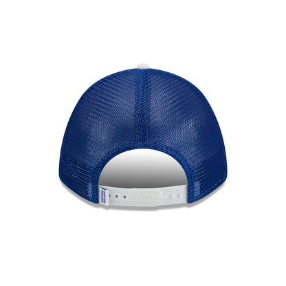 New York Rangers Optic White Felt Logo Women's 9FORTY M-Crown A-Frame Trucker Hat