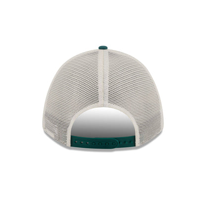 Philadelphia Eagles Retro Chrome Women's White 9FORTY M-Crown A-Frame Trucker Hat