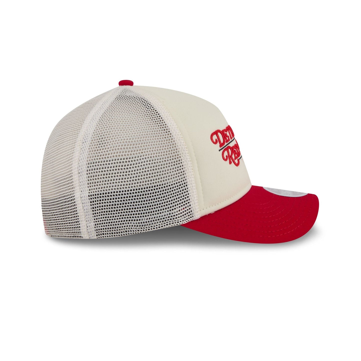 Detroit Red Wings Retro Chrome Women's White 9FORTY M-Crown A-Frame Trucker Hat