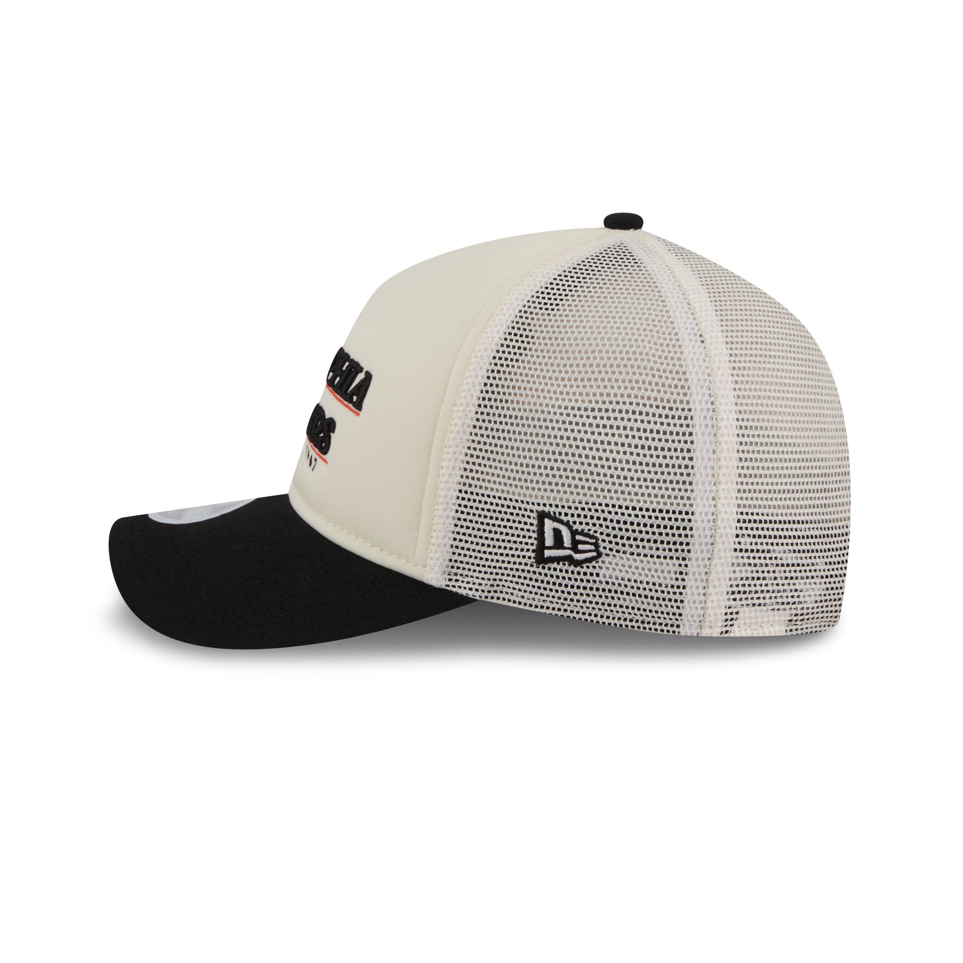 Philadelphia Flyers Retro Chrome Women's White 9FORTY M-Crown A-Frame Trucker Hat