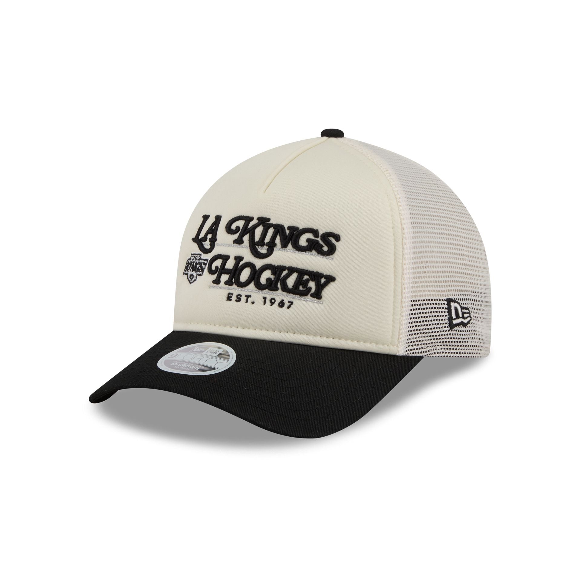 Los Angeles Kings Retro Chrome Women's White 9FORTY M-Crown A-Frame Trucker Hat