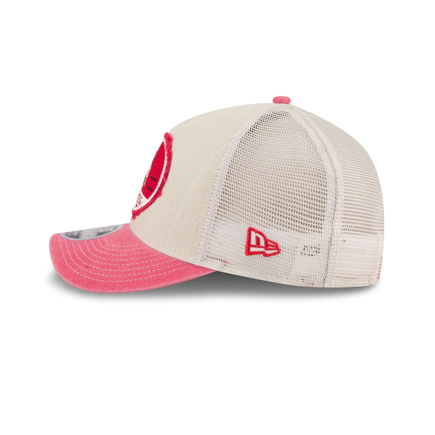 Ohio State Buckeyes Frayed 9FORTY M-Crown A-Frame Trucker Hat