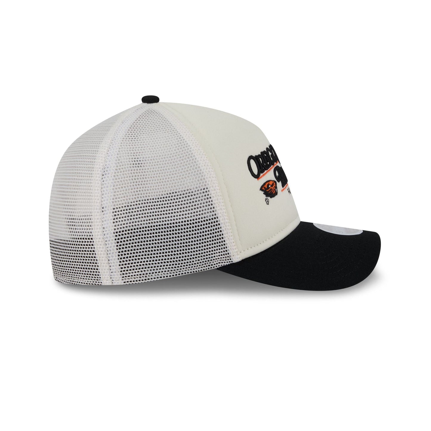 Oregon State Beavers Retro Chrome Women's White 9FORTY M-Crown A-Frame Trucker Hat