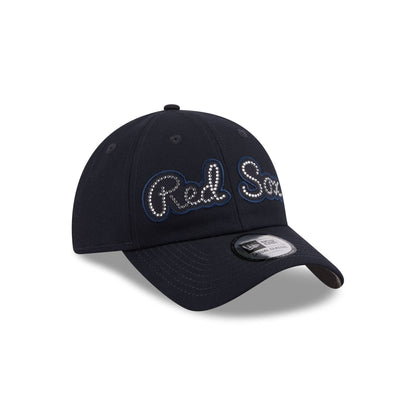 Boston Red Sox Rhinestone Script Casual Classic Adjustable Hat