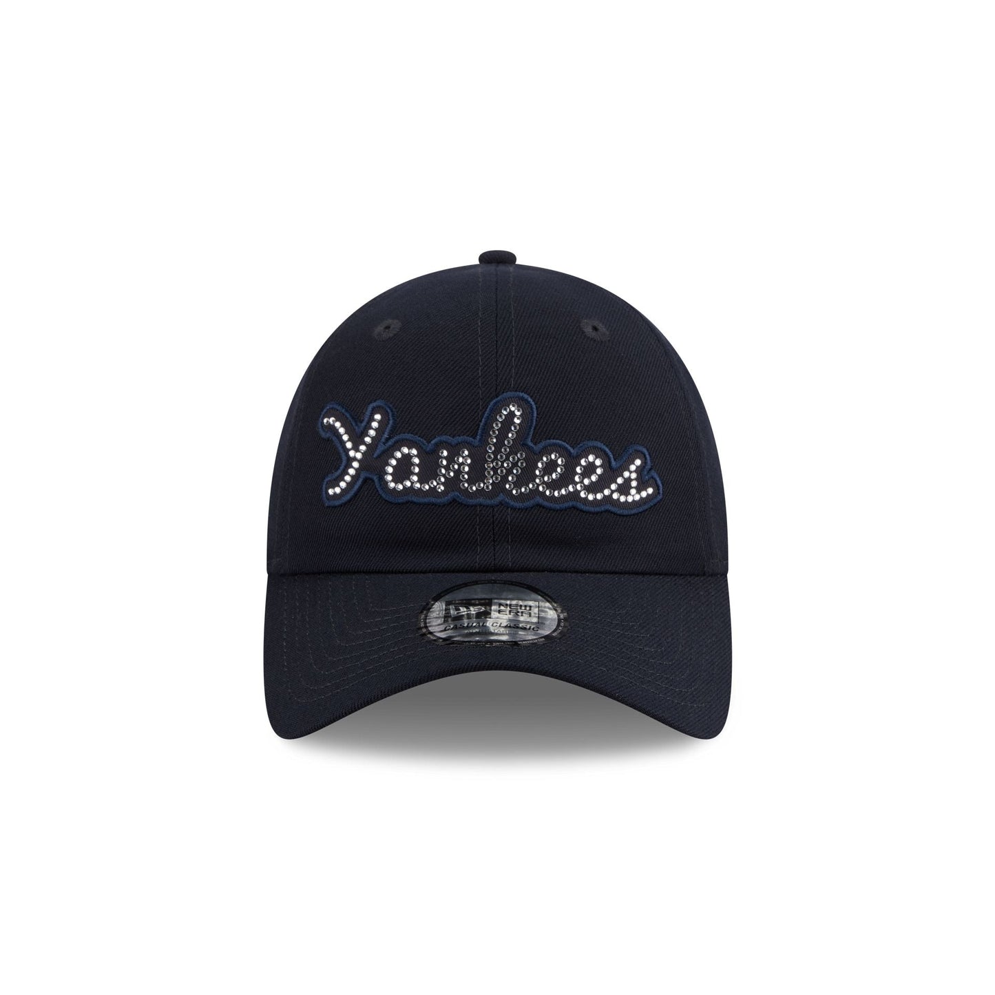 New York Yankees Rhinestone Script Casual Classic Adjustable Hat