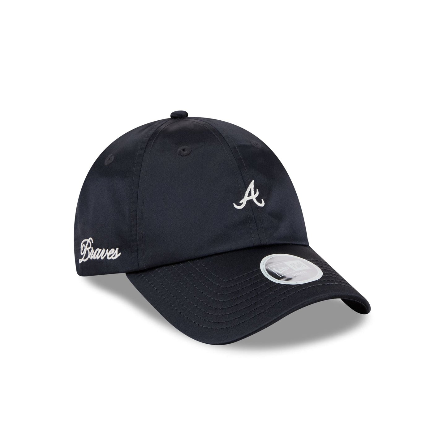 Atlanta Braves Satin Open Back Ponytail Adjustable Hat