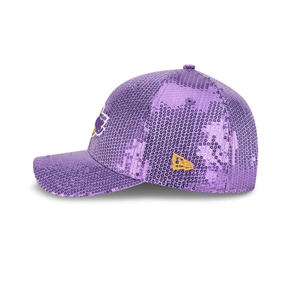 Los Angeles Lakers Sequin Women's 9FORTY M-Crown Snapback Hat