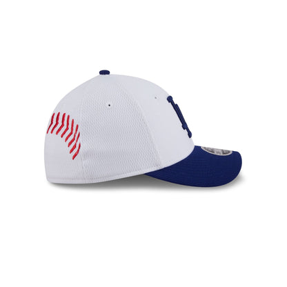 Los Angeles Dodgers Baseball Stitch Kids 39THIRTY M-Crown Stretch Fit Hat