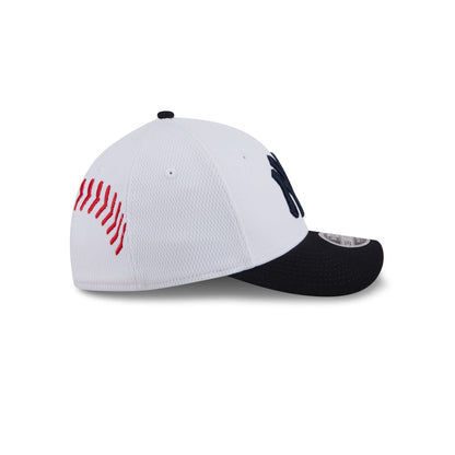 New York Yankees Baseball Stitch Kids 39THIRTY M-Crown Stretch Fit Hat