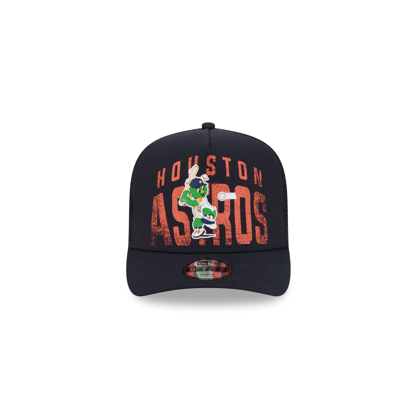 Houston Astros Logo Fade Kids 9FIFTY A-Frame Trucker Hat