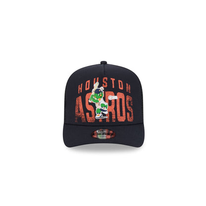 Houston Astros Logo Fade Kids 9FIFTY A-Frame Trucker Hat
