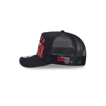 Boston Red Sox Logo Fade Kids 9FIFTY A-Frame Trucker Hat