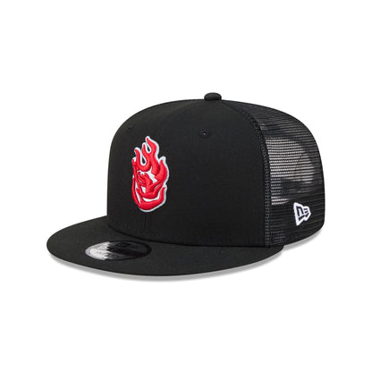 Portland Fire Black 9FIFTY Trucker Hat