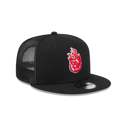 Portland Fire Black 9FIFTY Trucker Hat