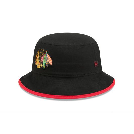 Chicago Blackhawks Kids Black Bucket Hat