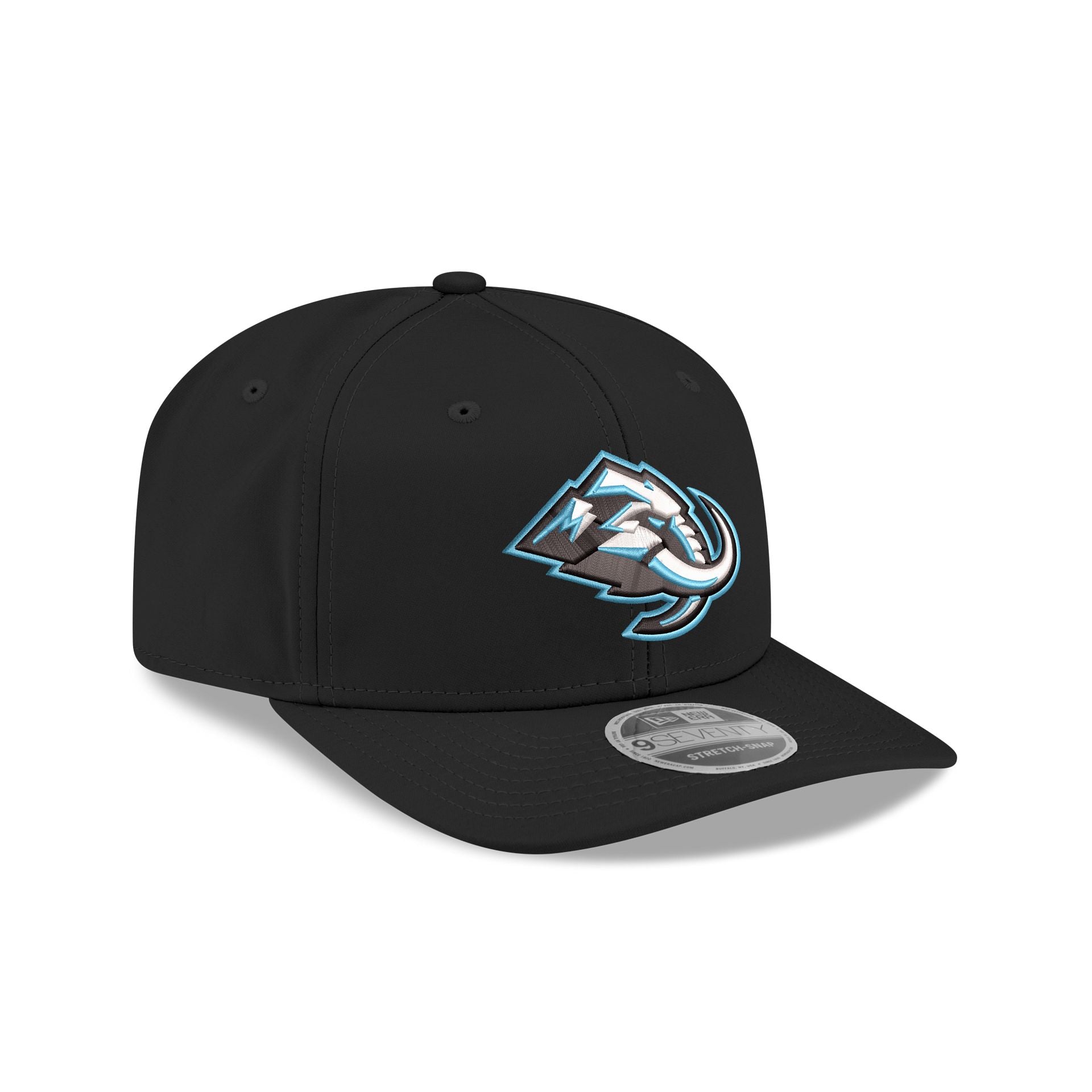 Utah Mammoth Black 9SEVENTY Stretch-Snap Hat